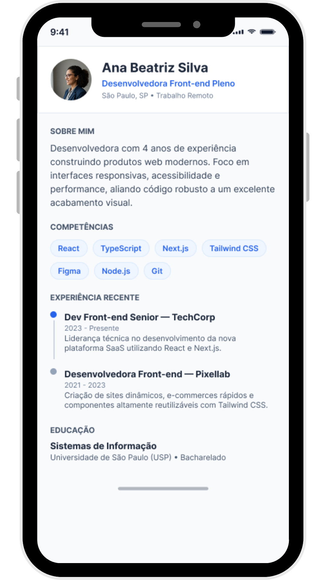 Exemplar de serviço